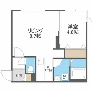 プライムコート発寒南【3階】の間取り