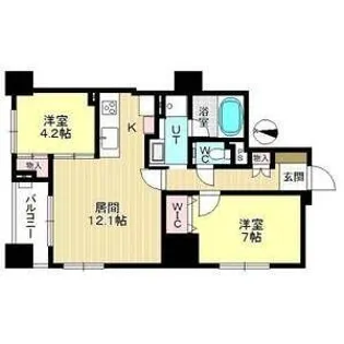 ラ・クラッセ札幌ステーションルミエール【4階】の間取り