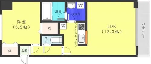 グランカーサ南13条【6階】の間取り