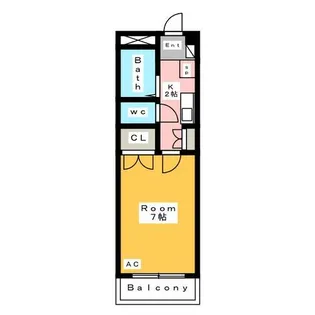 パレス三宝【7階】の間取り