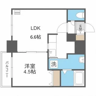レジディア北二条イースト3【11階】の間取り