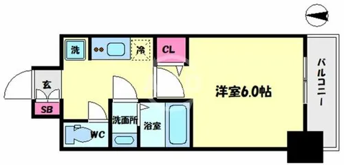 グランパシフィック長橋【4階】の間取り