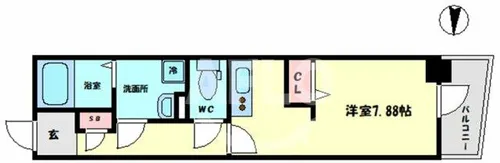 グランパシフィック玉出【4階】の間取り