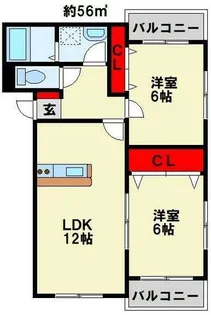 プレステージタカラN【302号室】の間取り