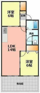 パレスノーヴァ【102号室】の間取り
