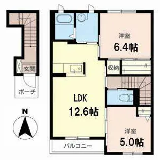 フェリーチェC【0201号室】の間取り