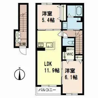 シャーメゾン ドゥース【0203号室】の間取り