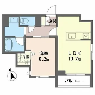シャーメゾン グレース 忍町【0302号室】の間取り