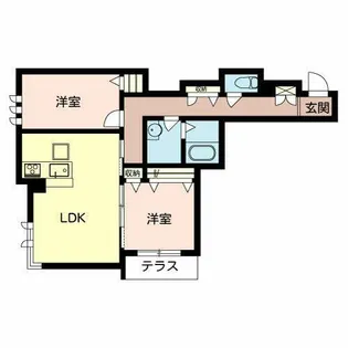 コンフォール・ロシェ【0103号室】の間取り