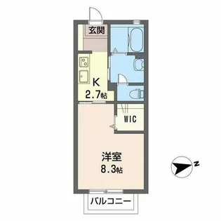 香艸園ハイツ【0201号室】の間取り