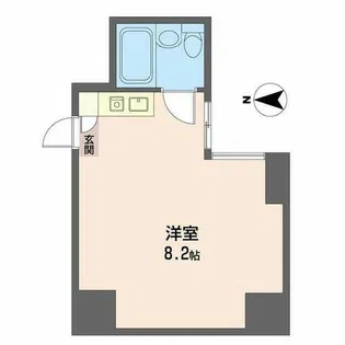 グランドメゾン西心斎橋【0403号室】の間取り