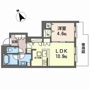 ShaMaison Gardens 三田天神【0103号室】の間取り