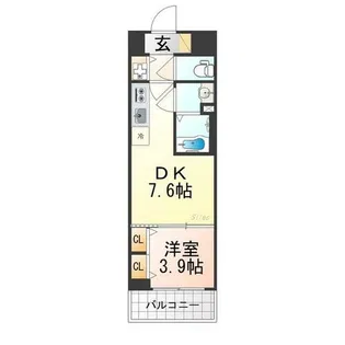 ベラジオレガシー葛野大路八条【6階】の間取り