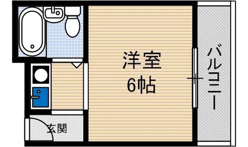 ハイツ茨木【2階】の間取り