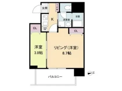 ヴィラ・セレーノ玉造本町(旧ルネフラッツ玉造本町)【4階】の間取り