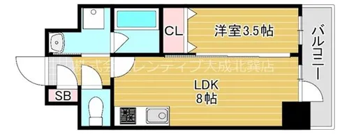 リアライズ布施駅前【5階】の間取り
