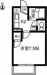 グリーンヒルズA棟【103号室】の間取り