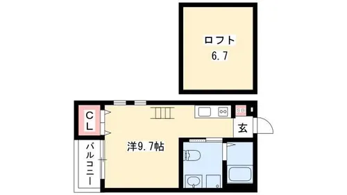 olive【201号室】の間取り