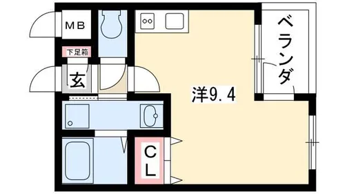 カーサK.R.C【302号室】の間取り