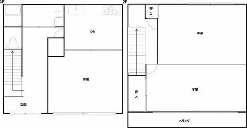 メゾン玉野C棟【4号室】の間取り