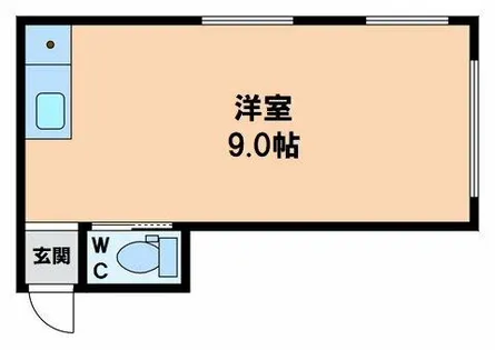 大道ハイツ【1階】の間取り