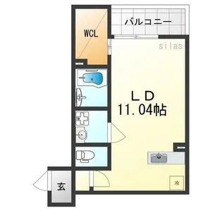 F+style藤井寺道明寺1号館【1階】の間取り