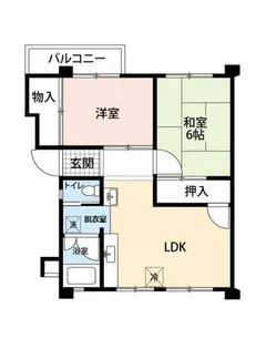 公社賃貸SMALIO 香里三井B【24-305号室】の間取り