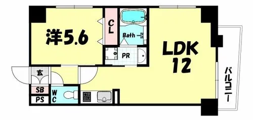 SDグランツ新神戸ステーションフロント【3階】の間取り