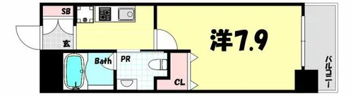 OTOWA神戸元町【8階】の間取り