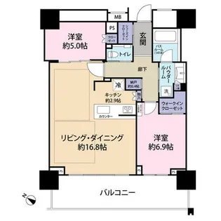 ベイシティタワーズ神戸WEST(0004676)【25階】の間取り