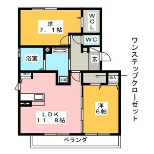 エスペランサ B棟【3階】の間取り