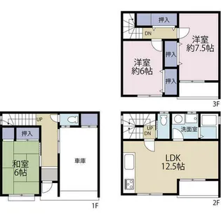 京都府京都市下京区材木町【一戸建】の間取り