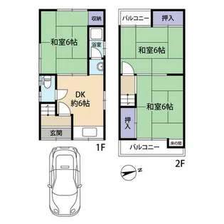 大阪府和泉市王子町3丁目【一戸建】の間取り