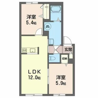 シャーメゾン新中野【00201号室】の間取り