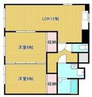 メゾン筑紫【4-D号室】の間取り