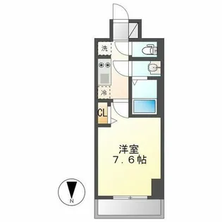 ディアレイシャス尾頭橋【4階】の間取り