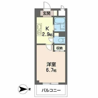 グレイスフローラ富雄【3階】の間取り