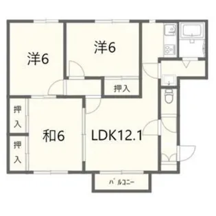 プレステージ壱番館【2階】の間取り