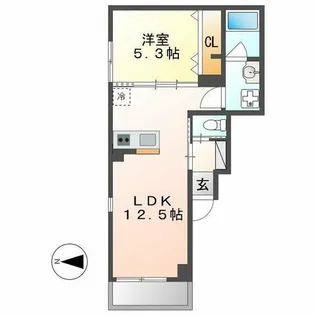 アネックスマスゼン【101号室】の間取り