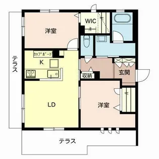 シャーメゾン 扇【0101号室】の間取り