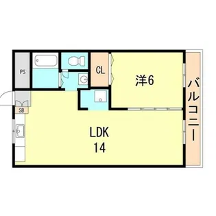 高取台ハイツ【2階】の間取り