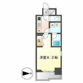 レジデンスSUN.K【703号室】の間取り