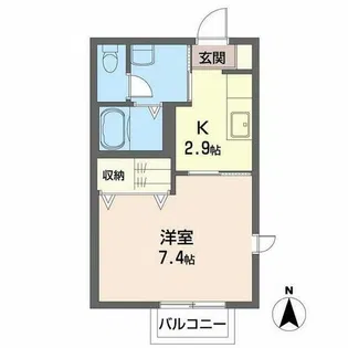 ディアス青葉【0203号室】の間取り