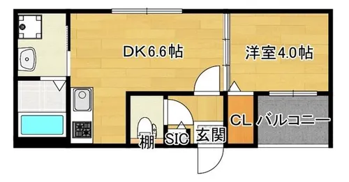 Iris淡路【1階】の間取り