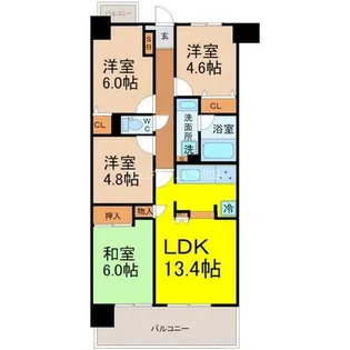 ファミール日進三番館【10階】の間取り