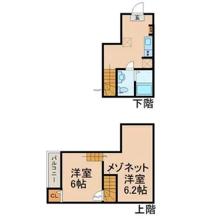 グランコンフォール米野Ⅳ【2階】の間取り