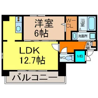 タカマツレジデンス鶴舞公園【2階】の間取り