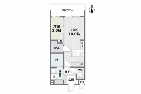 エフパルク大橋Ⅱ【2階】の間取り