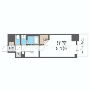Alivisドーム前【10階】の間取り
