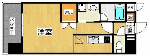 プライムアーバン博多東【307号室】の間取り